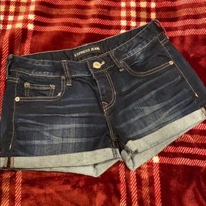 Express - Cuffed Denim Shorts